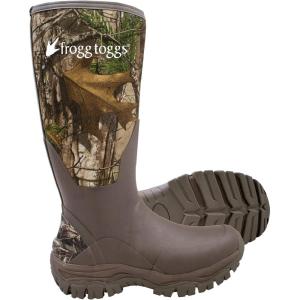 imageFROGG TOGGS Mens Ridge Buster Waterproof Insulated Rubber Hunting Boot Neoprene and ThinsulateRealtree Edge