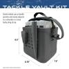 imageFROGG TOGGS EVA Tackle Vault Lightweight Customizable Fishing Tackle BagGray