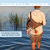 imageFROGG TOGGS Flats Sling Pack Easy HandsFree tackle storage bag with builtin Rod SupportBlack