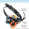 imageFROGG TOGGS Flats Sling Pack Easy HandsFree tackle storage bag with builtin Rod SupportSolid Elements