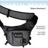 imageFROGG TOGGS Flats Sling Pack Easy HandsFree tackle storage bag with builtin Rod SupportSolid Elements