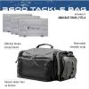 imageFROGG TOGGS Heavy Duty Fishing Tackle Duffle Bag Includes Bait TraysBlack