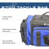imageFROGG TOGGS Heavy Duty Fishing Tackle Duffle Bag Includes Bait TraysBlue