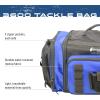 imageFROGG TOGGS Heavy Duty Fishing Tackle Duffle Bag Includes Bait TraysBlue
