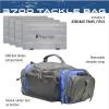 imageFROGG TOGGS Heavy Duty Fishing Tackle Duffle Bag Includes Bait TraysBlue