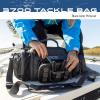 imageFROGG TOGGS Heavy Duty Fishing Tackle Duffle Bag Includes Bait TraysSolid Elements Brown