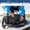 imageFROGG TOGGS Heavy Duty Fishing Tackle Duffle Bag Includes Bait TraysSolid Elements Brown