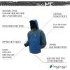 imageFROGG TOGGS Mens Anura HD Waterproof Breathable Rain JacketDust BlueCarbon