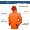 imageFROGG TOGGS Mens Waypoint Angler Waterproof Durable Jacket with 4Way StretchOrange