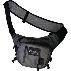 imageFROGG TOGGS Flats Sling Pack Easy HandsFree tackle storage bag with builtin Rod SupportSolid Elements