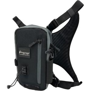 imageFROGG TOGGS Hightide Fishing Chest Pack Easy HandsFree tackle storage bag with builtin Rod SupportBlack