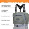 imageFROGG TOGGS Mens Hellbender Elite UltraLight Stockingfoot Waterproof Fishing Chest Wader for FishingGreenGray