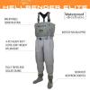 imageFROGG TOGGS Mens Hellbender Elite UltraLight Stockingfoot Waterproof Fishing Chest Wader for FishingGreenGray