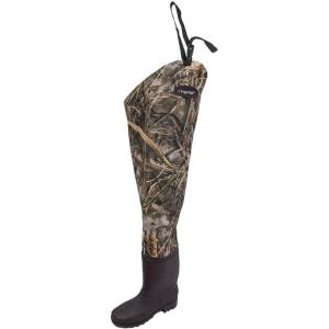 imageFROGG TOGGS Rana II Waterproof PVC Fishing Bootfoot Hip Wader for FishingRealtree Max7 Cleated