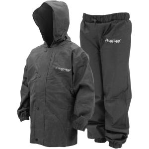 imageFROGG TOGGS Youth Polly Woggs Waterproof Breathable Rain SuitBlack