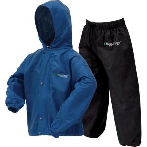 imageFROGG TOGGS Youth Polly Woggs Waterproof Breathable Rain SuitBlueberry