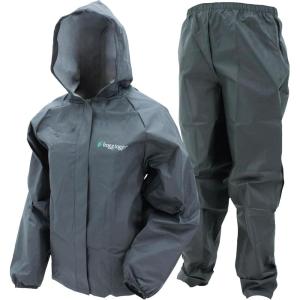 imageFROGG TOGGS Youth UltraLite2 2Layer Waterproof Breathable Rain SuitCarbon Black