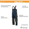 imageFROGG TOGGS Mens Pilot II Guide Waterproof Breathable Rain BibDust Blue  Slate