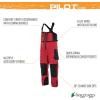 imageFROGG TOGGS Mens Pilot II Guide Waterproof Breathable Rain BibRed  Black