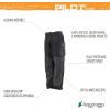 imageFROGG TOGGS Mens Pilot II Guide Waterproof Breathable Rain PantBlackCharcoal