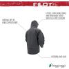 imageFROGG TOGGS Mens Pilot Pro Waterpoof Rain JacketCharcoal Gray