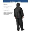 imageFROGG TOGGS Mens Pro Lite Rain Suit Waterproof Breathable Dependable Wet Weather ProtectionCarbon Black
