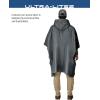 imageFROGG TOGGS Ultralite2 Waterproof Breathable Rain Poncho Adult and Youth SizesCarbon Black