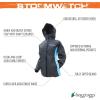 imageFROGG TOGGS Womens Stormwatch JacketBlackTurquoise