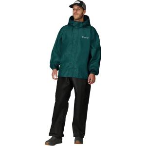 imageFROGG TOGGS Mens Classic AllSport 3Layer Waterproof Breathable Rain SuitDark GreenBlack