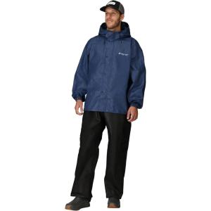 imageFROGG TOGGS Mens Classic AllSport 3Layer Waterproof Breathable Rain SuitRoyal BlueBlack