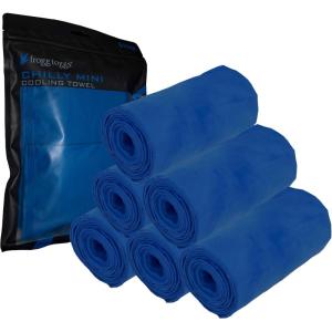 imageFROGG TOGGS Chilly Mini Cooling Neck Towel 6 count 29quotx3quotBlue  6 Pack