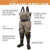 imageFROGG TOGGS Mens Grand Refuge 30 Bootfoot Hunting Wader with removable Insulation LinerNatural Gear Original