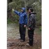 imageFROGG TOGGS Mens Classic AllSport Waterproof Breathable Rain SuitIndigo JacketBlack Pant
