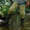 imageFROGG TOGGS Bull Frogg 3ply PVC Canvas Waterproof Fishing Bootfoot Hip Wader for Fishing Cleated or FeltFelt