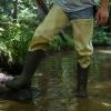 imageFROGG TOGGS Bull Frogg 3ply PVC Canvas Waterproof Fishing Bootfoot Hip Wader for Fishing Cleated or FeltFelt
