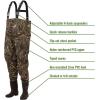 imageFROGG TOGGS Rana II PVC Bootfoot Camo Waterproof Fishing Chest Wader for Fishing Cleated OutsoleRealtree Max5