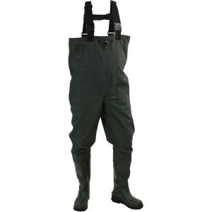 imageFROGG TOGGS Cascades 2ply PolyRubber Waterproof Fishing Bootfoot Chest Wader for FishingCleated