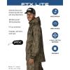 imageFROGG TOGGS Mens FTX Lite Rain Jacket  3Layer Waterproof Breathable Stretch ComfortMossy Oak Bottomland