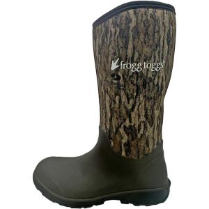imageFROGG TOGGS Mens Ridge Buster Lite Rubber and Stretch Neoprene Waterproof BootMossy Oak Bottomland