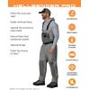 imageFROGG TOGGS Mens Hellbender Pro Waterproof Stockingfoot Fishing Chest Wader for FishingGray