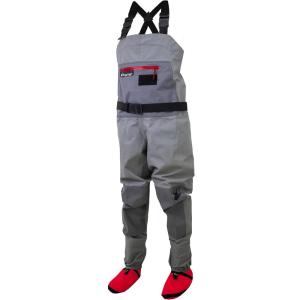 imageFROGG TOGGS Youth Hellbender PRO Stockingfoot Waterproof Fishing Chest Wader for FishingGray
