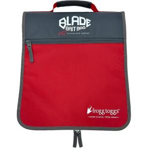 imageFROGG TOGGS Blade Bait Bag Fishing Tackle Bag Tackle Organizer Lure Tackle Box Bait BinderRedGray