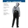imageFROGG TOGGS Mens FTX Armor Premium Waterproof Rain Fishing BibsBlack