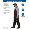 imageFROGG TOGGS Mens FTX Armor Premium Waterproof Rain Fishing BibsDark Graphite