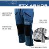 imageFROGG TOGGS Mens FTX Armor Premium Waterproof Rain Fishing BibsOcean Blue