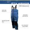 imageFROGG TOGGS Mens FTX Armor Premium Waterproof Rain Fishing BibsOcean Blue