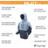 imageFROGG TOGGS Mens Pilot 2 Guide 3Layer Waterproof Breathable Rain JacketGrayCarbon