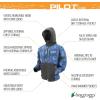 imageFROGG TOGGS Mens Pilot 2 Guide 3Layer Waterproof Breathable Rain JacketShoreline