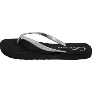 imageFROGG TOGGS Womens Oceangrip Glitter Sandal Boat ShoeBlack Glitter