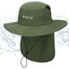 imageFROGG TOGGS UnisexAdult Hilly Pro Performance Cooling Boonie HatArmy Green